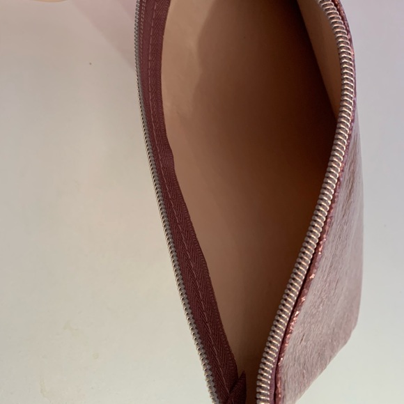 Pink glitter makeup bag plastic clutch N(without)T - Picture 3 of 6